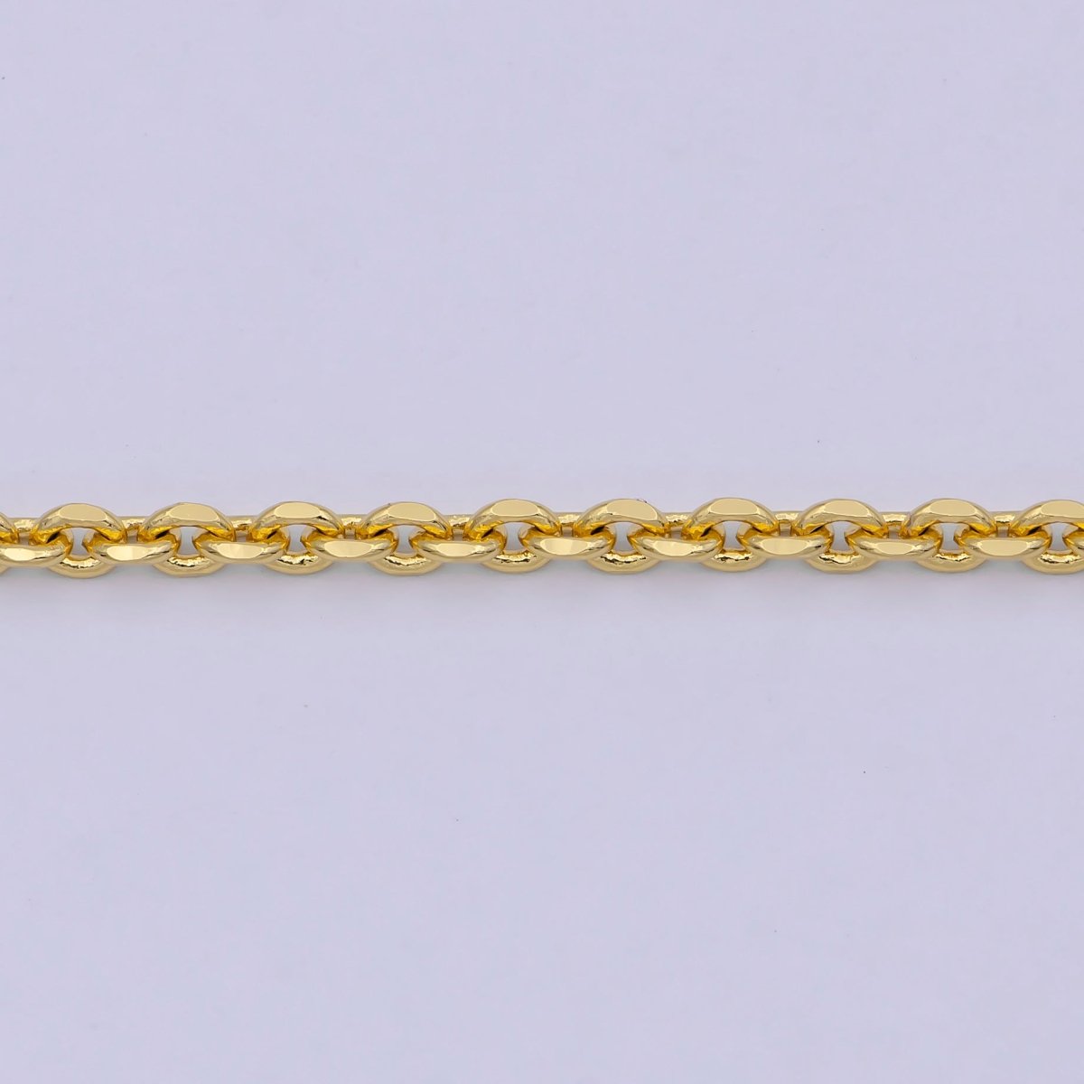 17.7'' Ready to Use 24K Gold Filled Thin Cable Necklace Chain, Layering Cable Chain Dainty Necklace, For Pendant Charm Necklace Making | WA-740 Clearance Pricing - DLUXCA