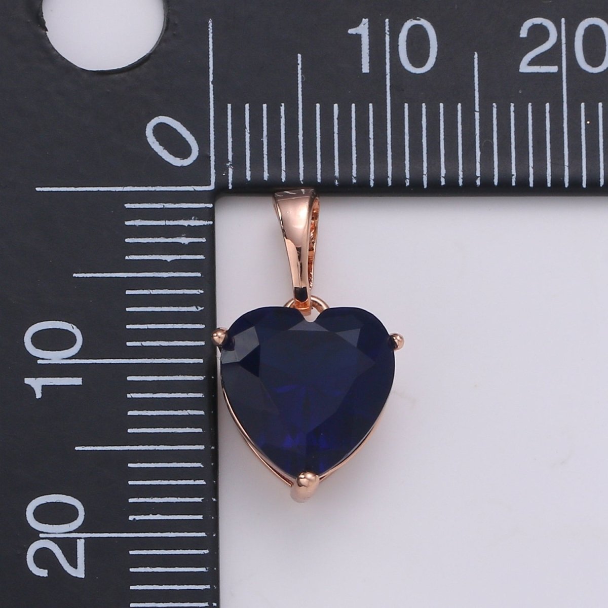 18k Gold Fill Charm Green Color Heart Cubic Zirconia Charm w/ Colored CZ Crystal Gem Stone GemStone Pendant Valentine Jewelry Supply J-202