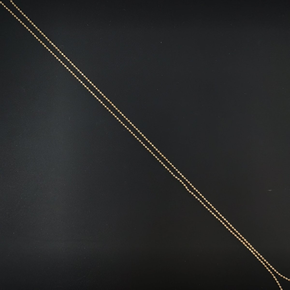 18K Gold Filled 0.8mm Beaded Ball Bead Chain 17.5 inch Finished Necklace For Wholesale Necklace Dainty Jewelry Making Supplies | WA-487 Clearance Pricing - DLUXCA