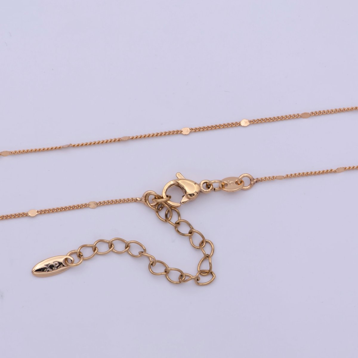 18K Gold Filled 0.8mm Curb Chain 18 inch Finished Necklace For Wholesale Necklace Dainty Jewelry Making Supplies | WA-482 Clearance Pricing - DLUXCA