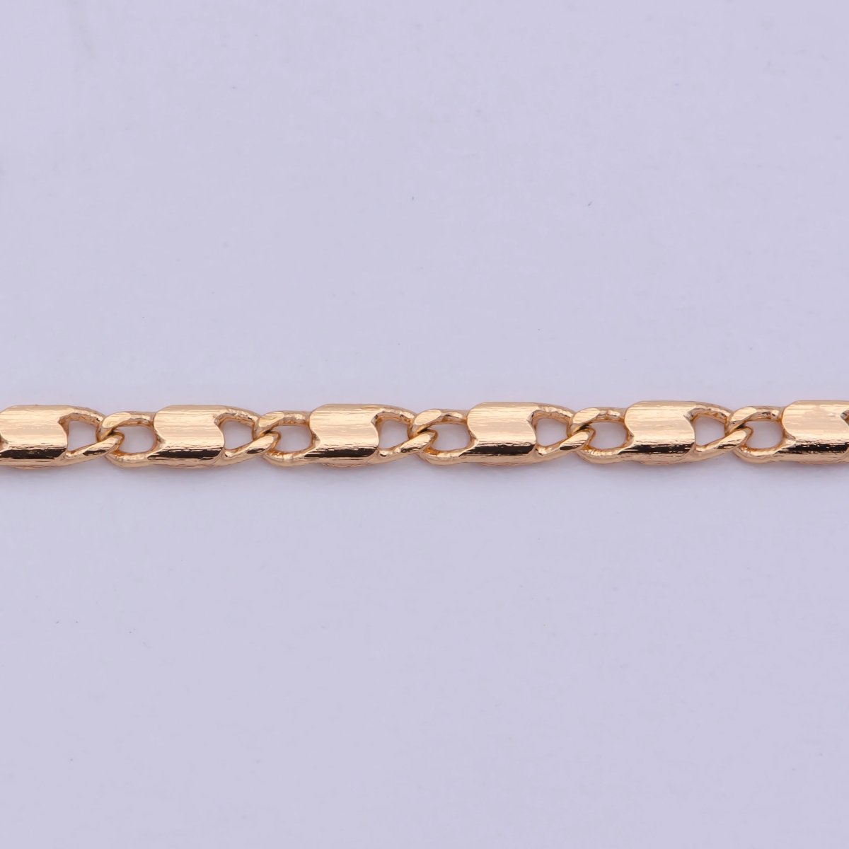 18K Gold Filled 1.6mm Anchor Scroll Chain 17.6 inch Finished Necklace For Wholesale Necklace Dainty Jewelry Making Supplies | WA-484 Clearance Pricing - DLUXCA