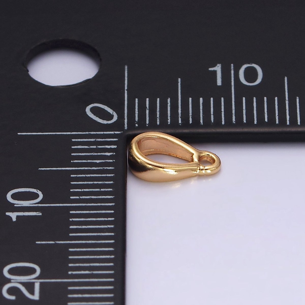 18K Gold Filled Bail Round Loop for Pendant Jewelry Kit Supplies For DIY Jewelry Making | Z-487 - DLUXCA