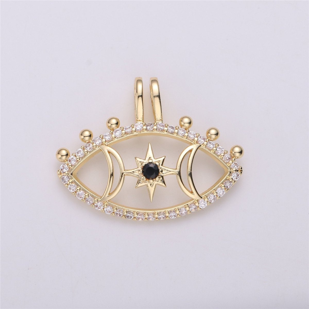 18k Gold filled Goddess Pendant • celestial charm • for necklace jewelry making supply C-541