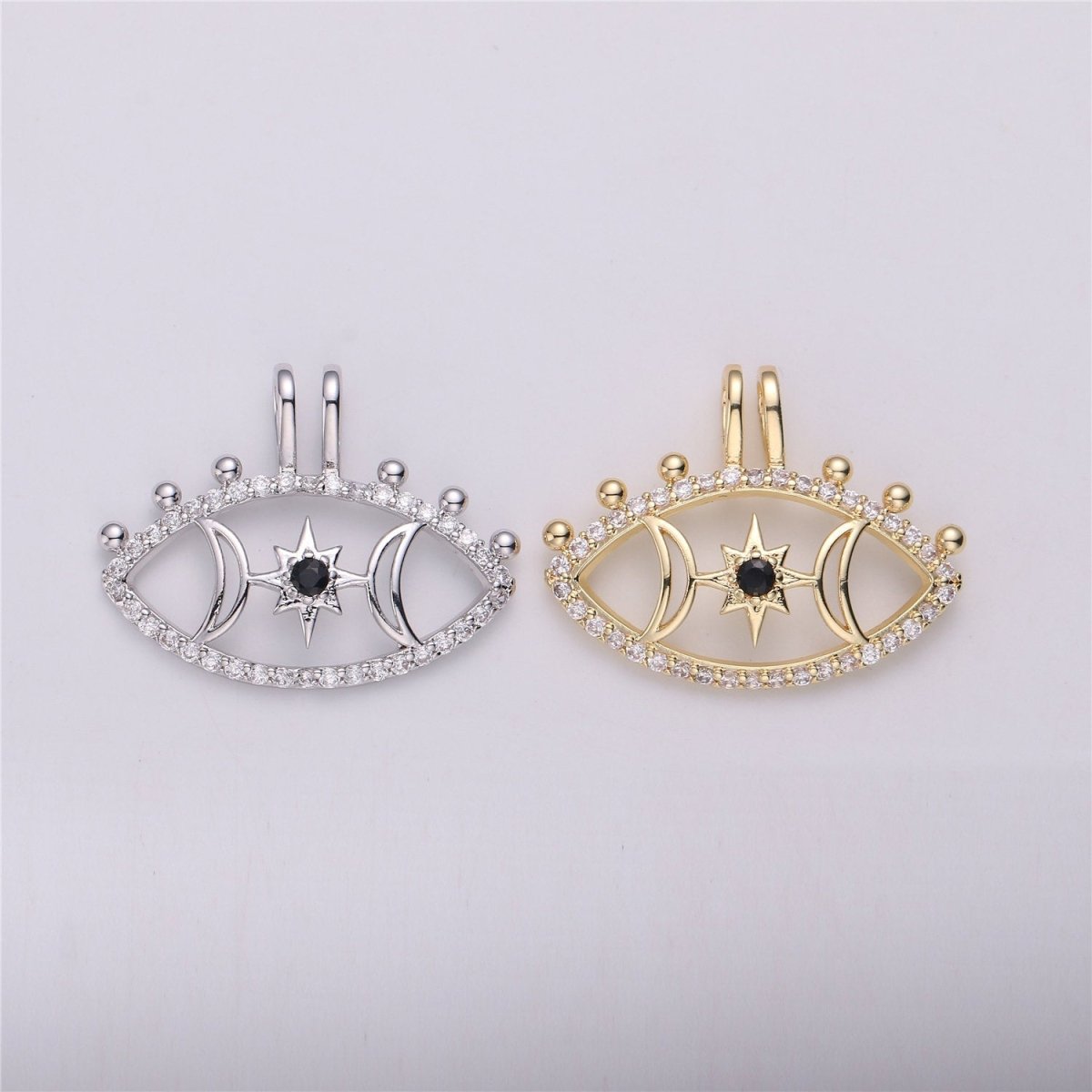 18k Gold filled Goddess Pendant • celestial charm • for necklace jewelry making supply C-541