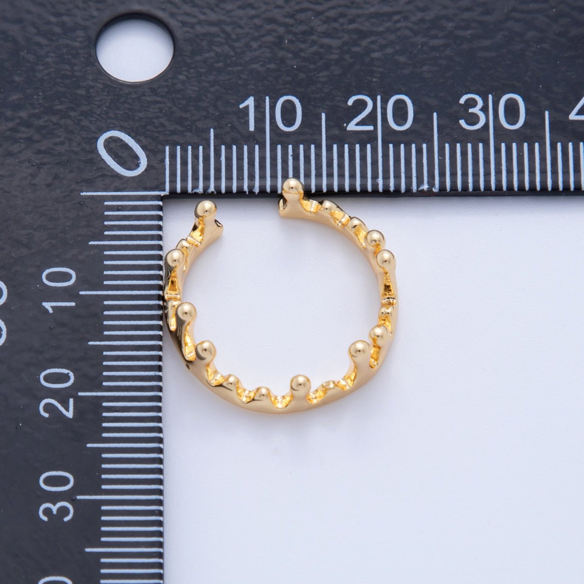 18K Gold Filled Minimalist Molten Drip Ring | O1734 - DLUXCA