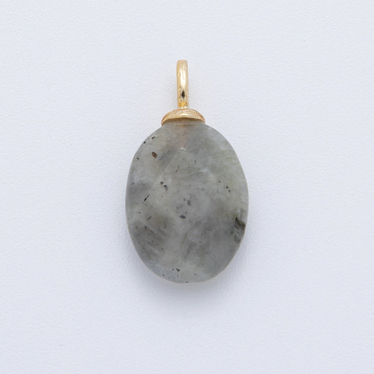 18K Gold Filled Multifaceted Gemstone Drop Pendant | AF80 - DLUXCA