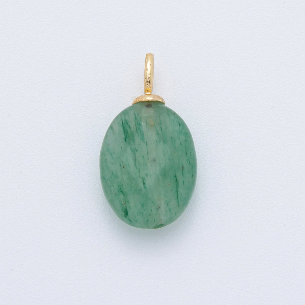 18K Gold Filled Multifaceted Gemstone Drop Pendant | AF80 - DLUXCA