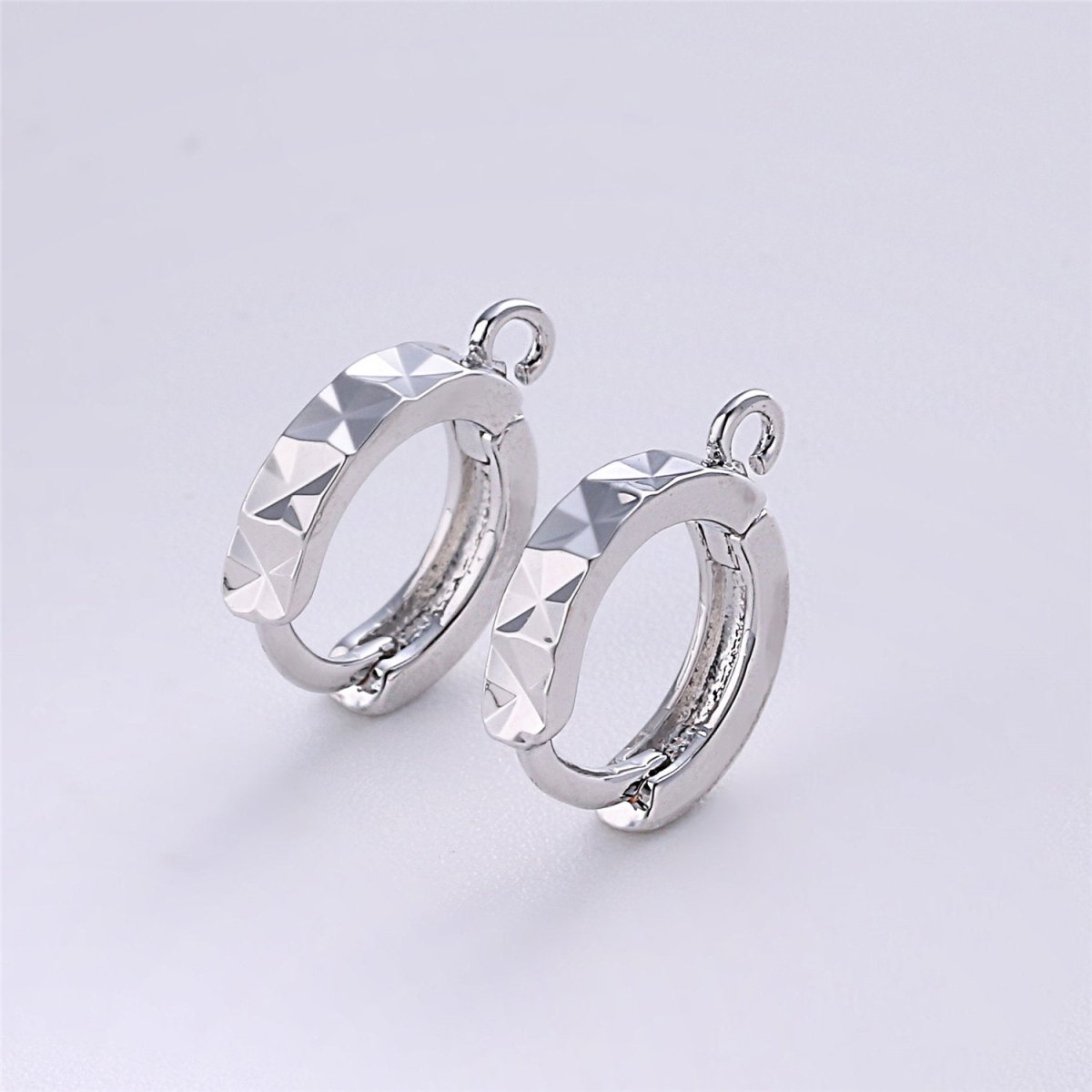 18k Gold Filled one touch w/ open link Lever back earring making, 12x15 mm, Nickel free Lead Free for Earring Charm Making Findings K-054 K-070 K-106