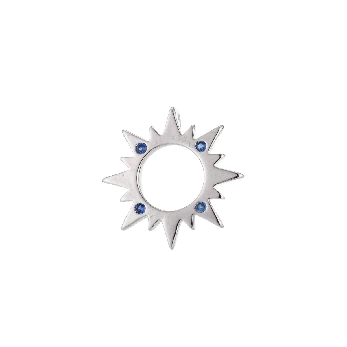 18k Gold Filled Sun Charm Pendant, Dainty Sun Burst Pendant SunBurst Necklace Earring Charm Pendant, K-057-K-059