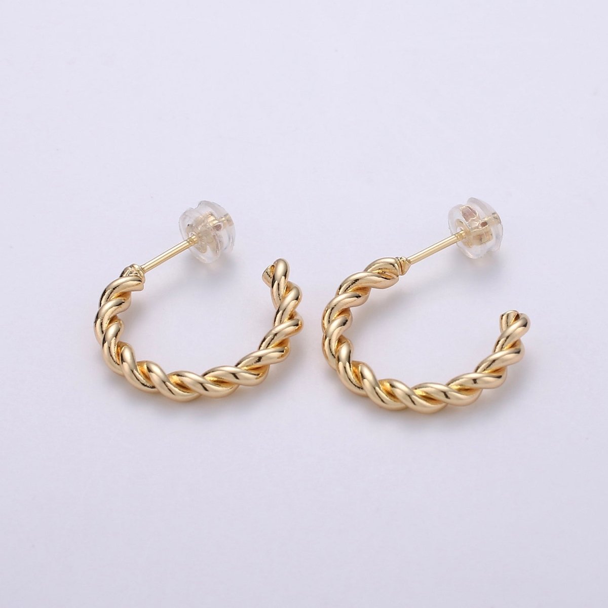 18k Gold Filled Twisted Rope Hoops,Swirl Twist Hoops, Twisted Hoops Gold, Gold Hoop Earrings, Minimalist Earrings, Boho Hoop Earrings Gift Q-092 - Q-094