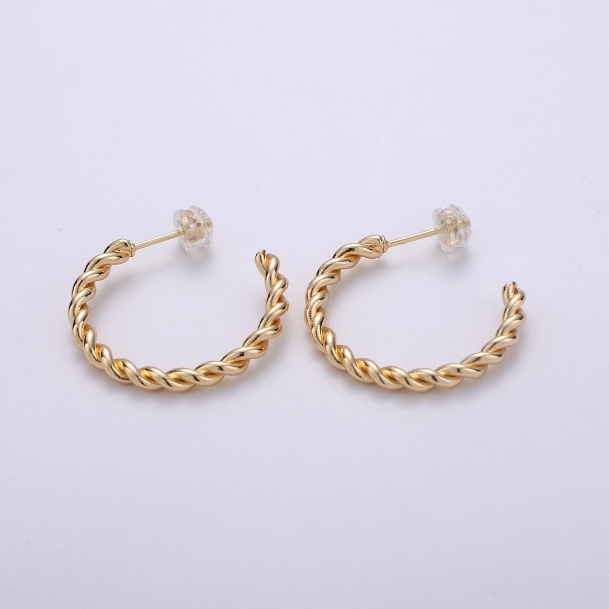 18k Gold Filled Twisted Rope Hoops,Swirl Twist Hoops, Twisted Hoops Gold, Gold Hoop Earrings, Minimalist Earrings, Boho Hoop Earrings Gift Q-092 - Q-094