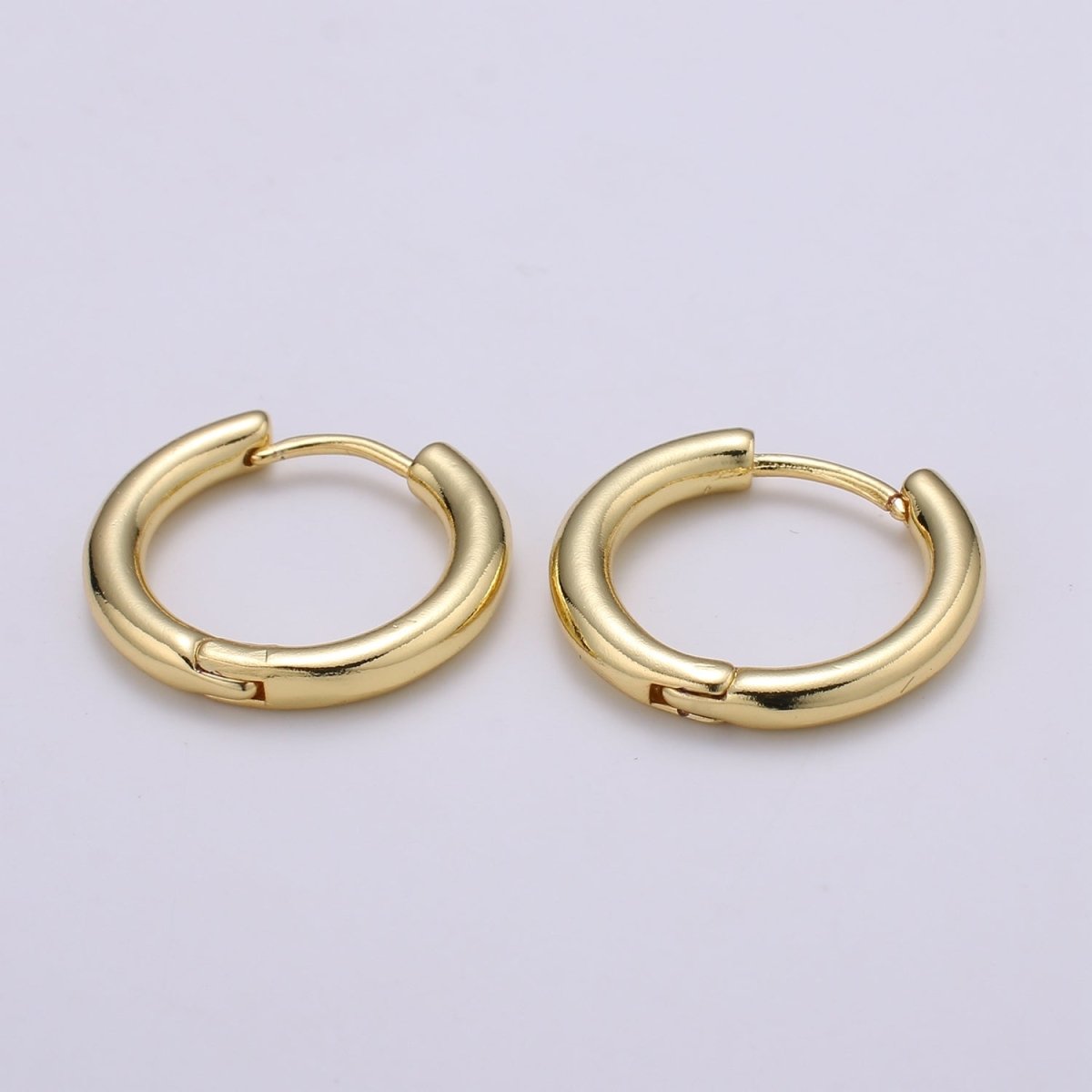 18mm / 20mm 14K Gold Filled Gold Earrings for DIY Earring Craft Supply Jewelry Making Q-404 Q-407