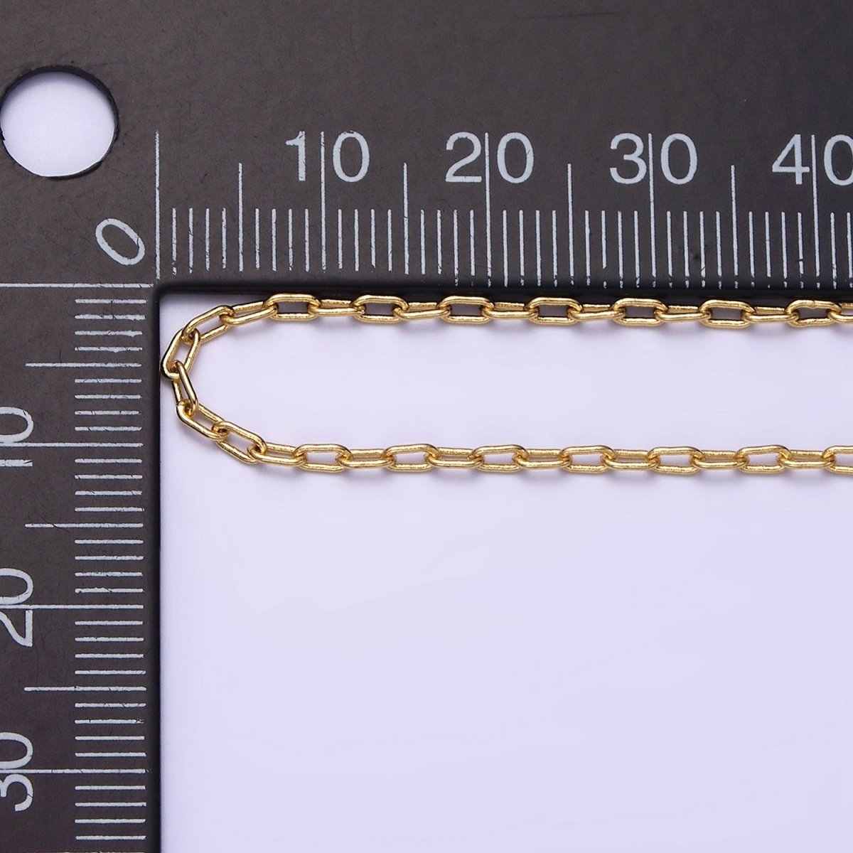 1.8mm Dainty Paperclip Cable 16 Inch Choker Chain Necklace | WA-1872 Clearance Pricing - DLUXCA