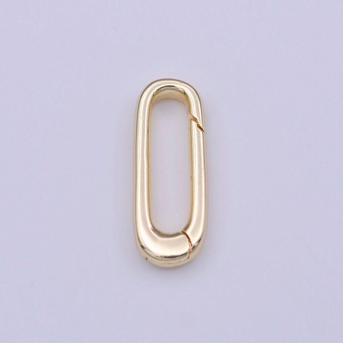 18mm Thin Oblong Oval Jewelry Supply in Gold & Silver | K-242, K-280