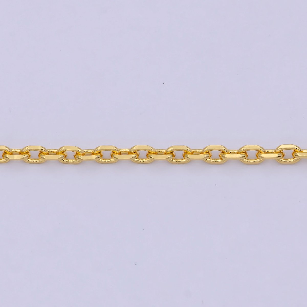 19.7'' Ready to Use 24K Gold Filled Thin Cable Necklace Chain, Layering Cable Chain Dainty Necklace, For Pendant Charm Necklace Making WA-743 - DLUXCA