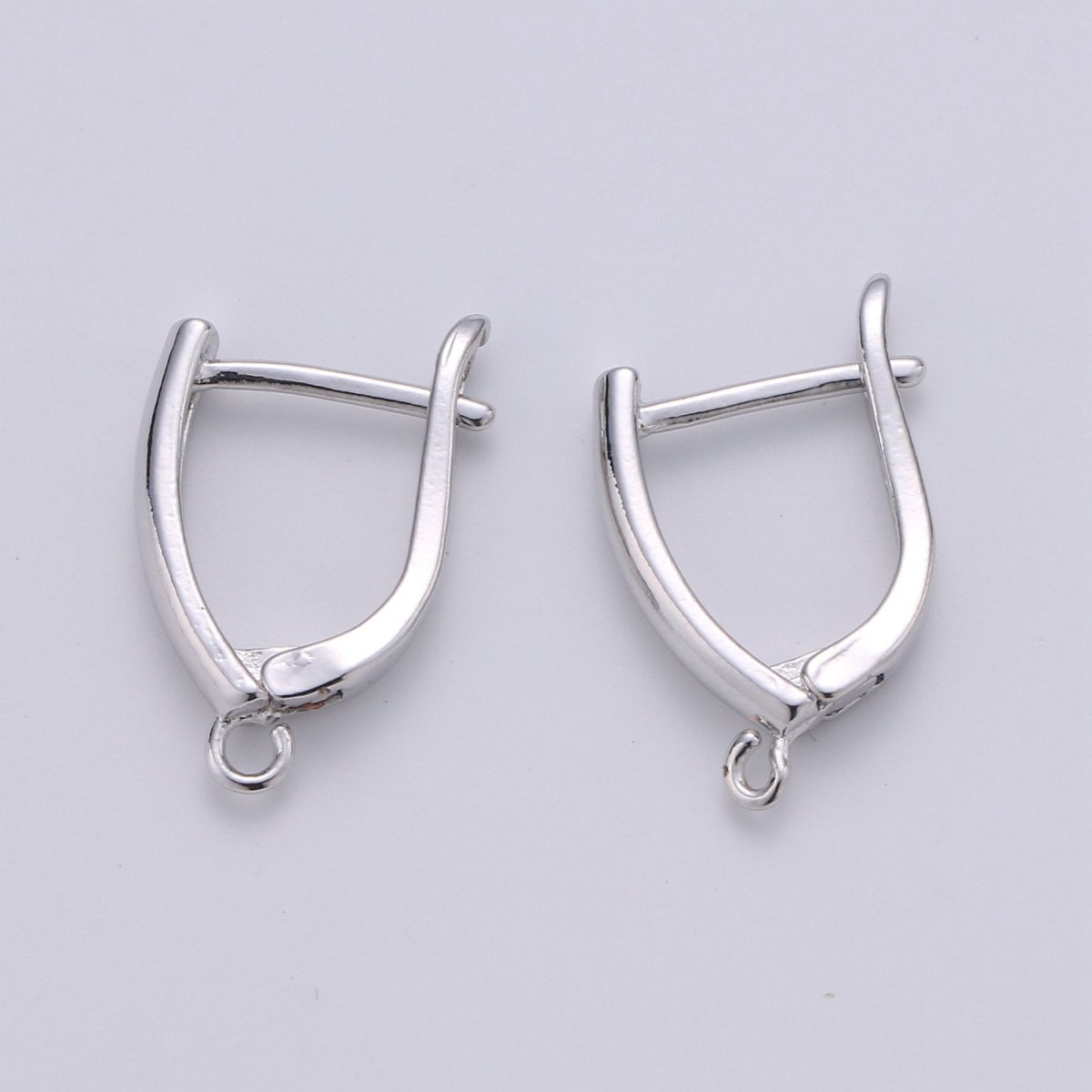 19x13mm 1 pair Gold Huggie Earring one touch w/ open link 14K gold Filled Earring Nickel and Lead free, Lever back earring making Supply K-681 K-683