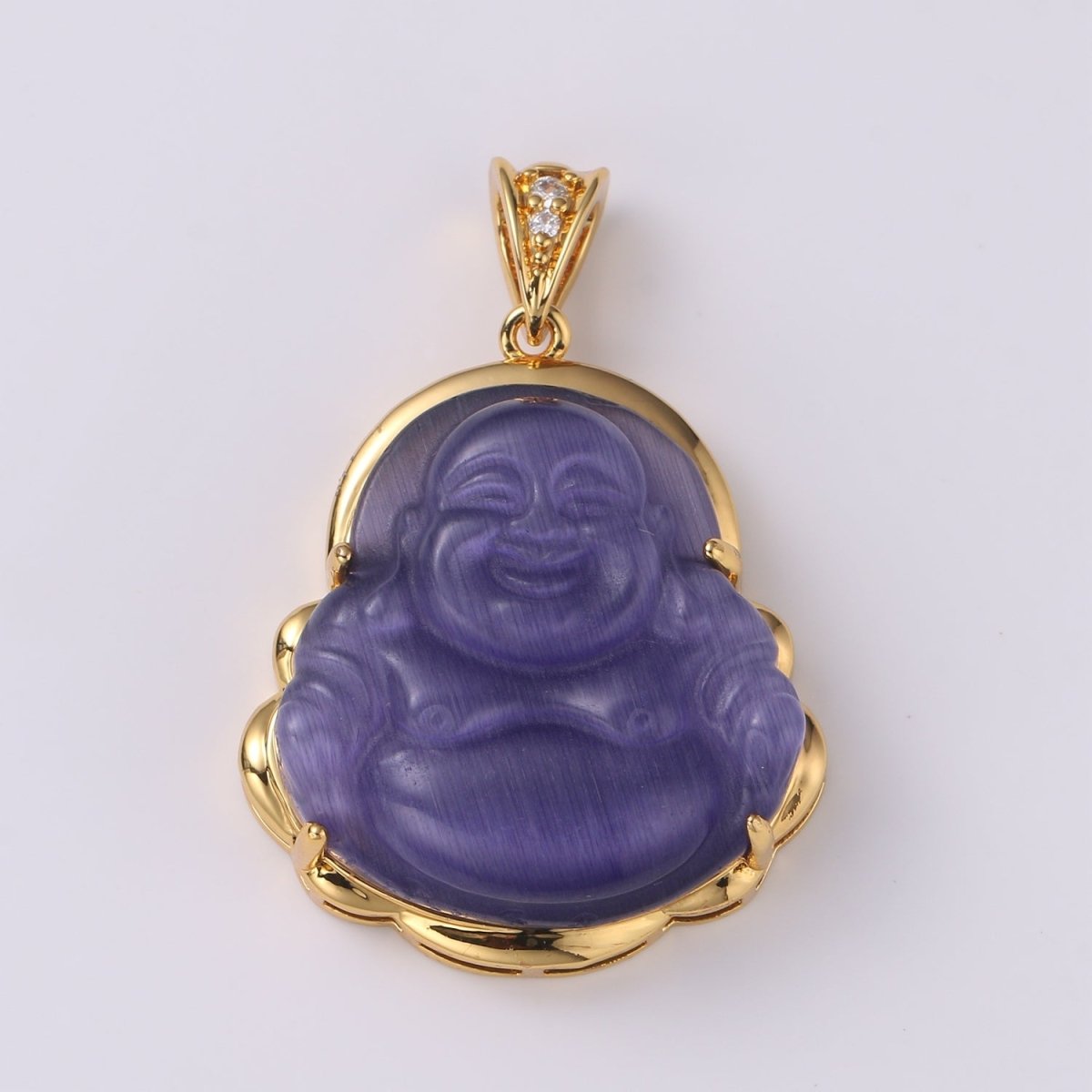 1pc 24k Gold Filled Buddha Pendant Natural Wisdom Meaning Gold Buddha Necklace Charm Laughing Buddha Buddhism Religious Jewelry Making AH-247~AH257, AH-327, AH-328