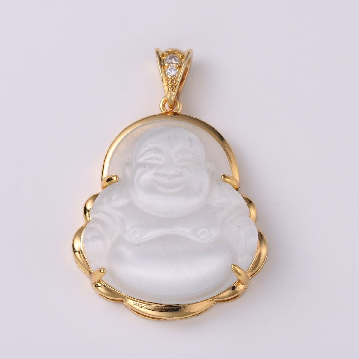 1pc 24k Gold Filled Buddha Pendant Natural Wisdom Meaning Gold Buddha Necklace Charm Laughing Buddha Buddhism Religious Jewelry Making AH-247~AH257, AH-327, AH-328