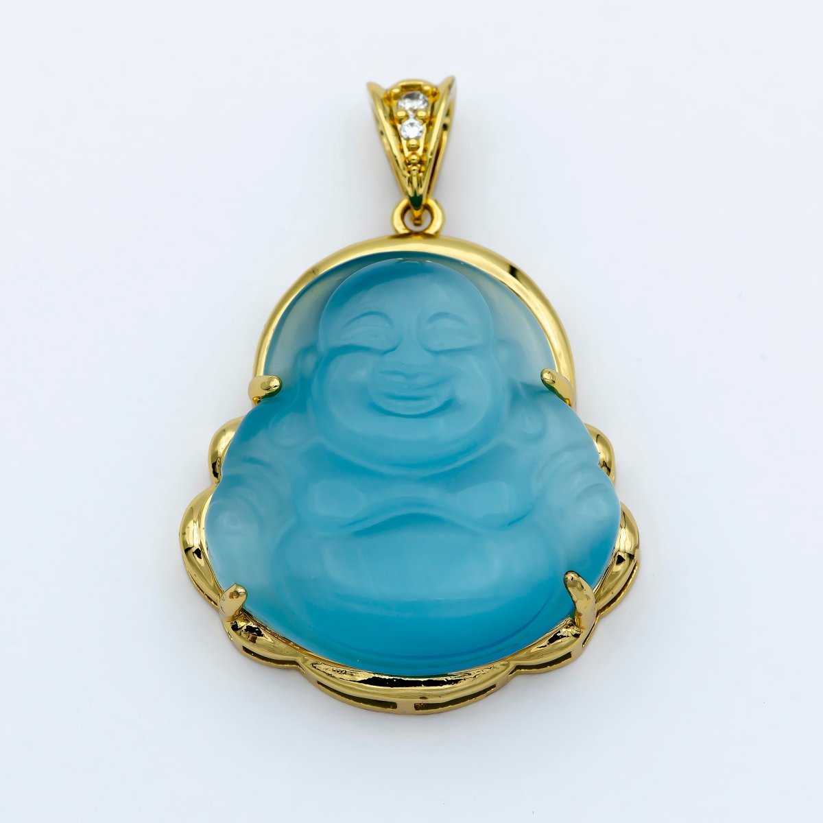 1pc 24k Gold Filled Buddha Pendant Natural Wisdom Meaning Gold Buddha Necklace Charm Laughing Buddha Buddhism Religious Jewelry Making AH-247~AH257, AH-327, AH-328