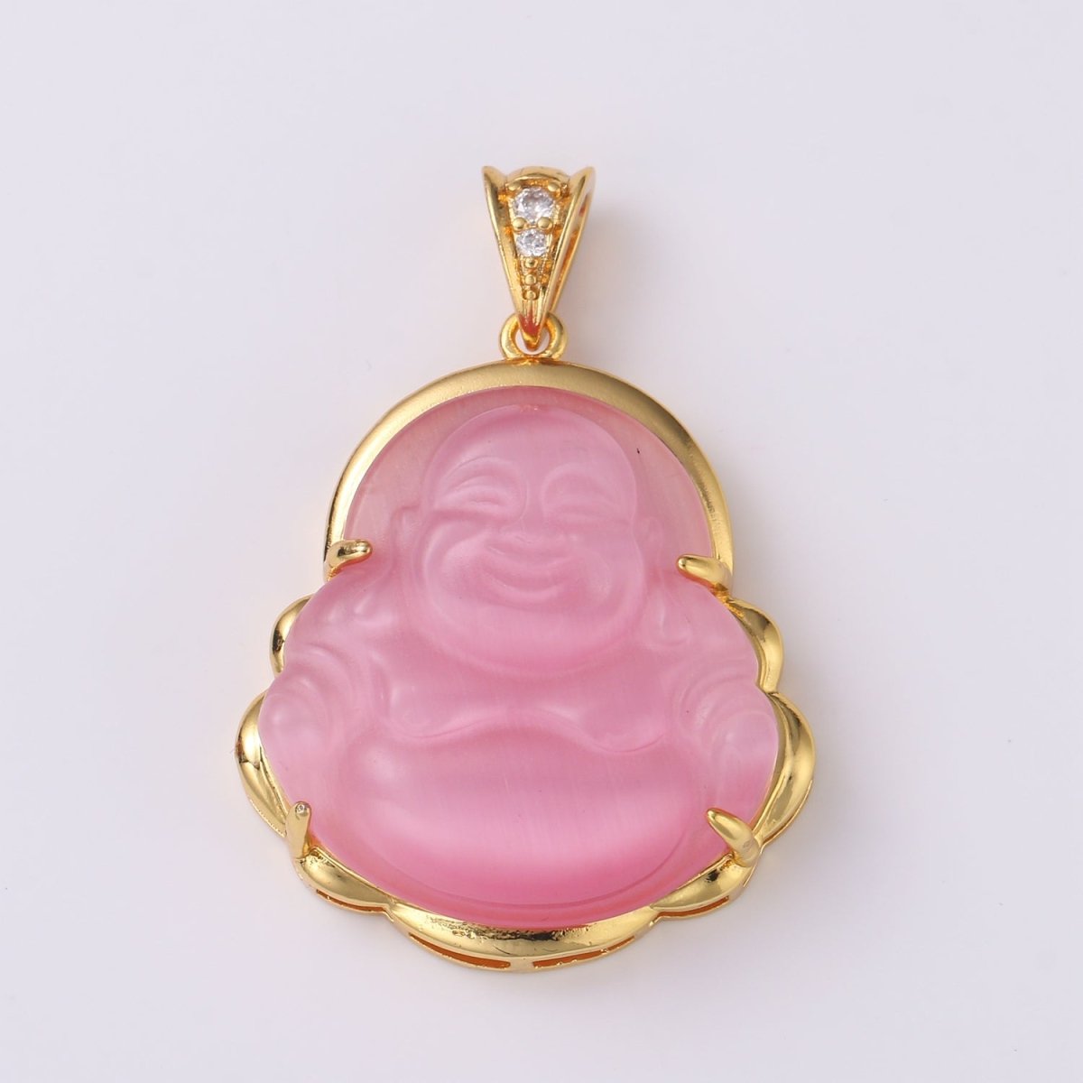 1pc 24k Gold Filled Buddha Pendant Natural Wisdom Meaning Gold Buddha Necklace Charm Laughing Buddha Buddhism Religious Jewelry Making AH-247~AH257, AH-327, AH-328