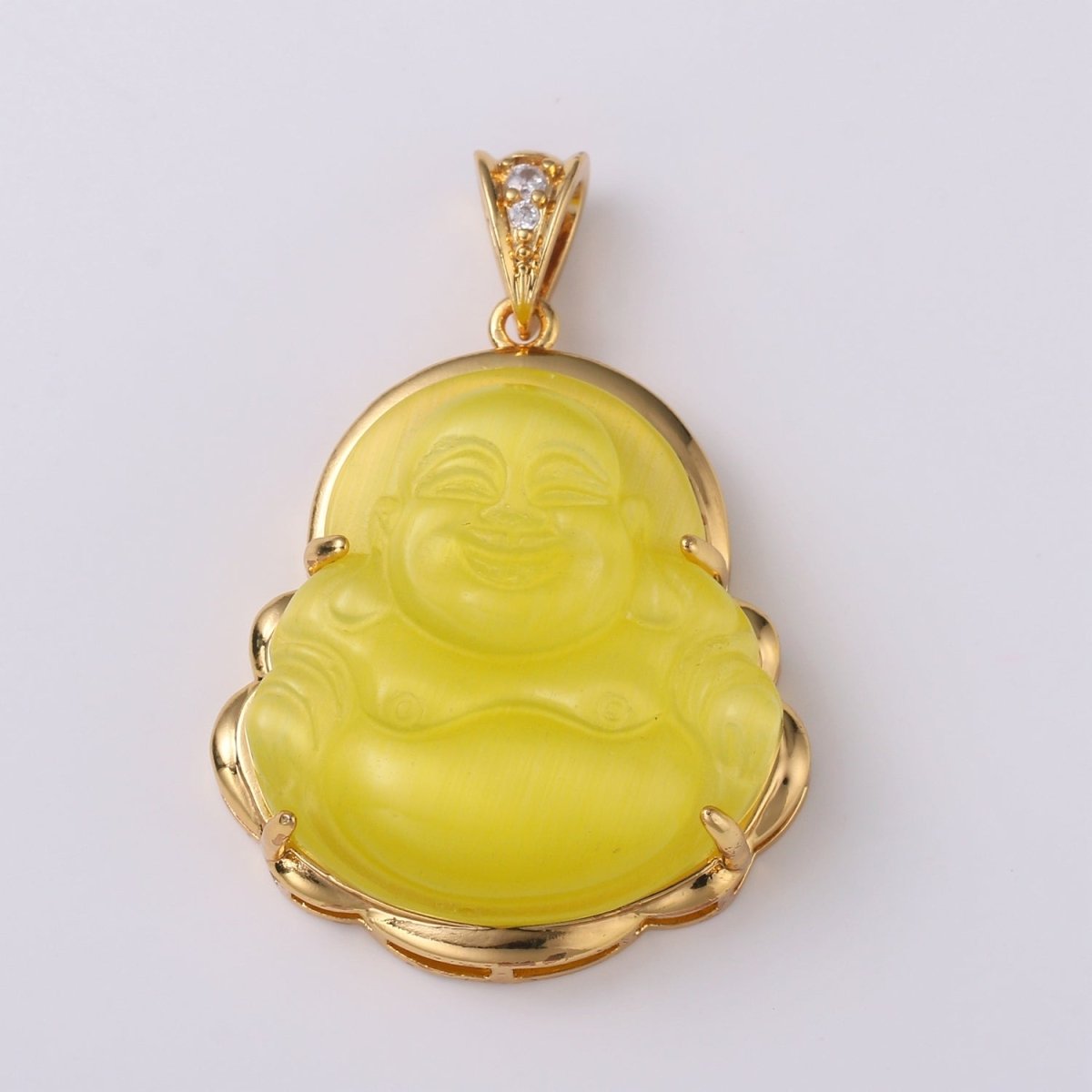 1pc 24k Gold Filled Buddha Pendant Natural Wisdom Meaning Gold Buddha Necklace Charm Laughing Buddha Buddhism Religious Jewelry Making AH-247~AH257, AH-327, AH-328
