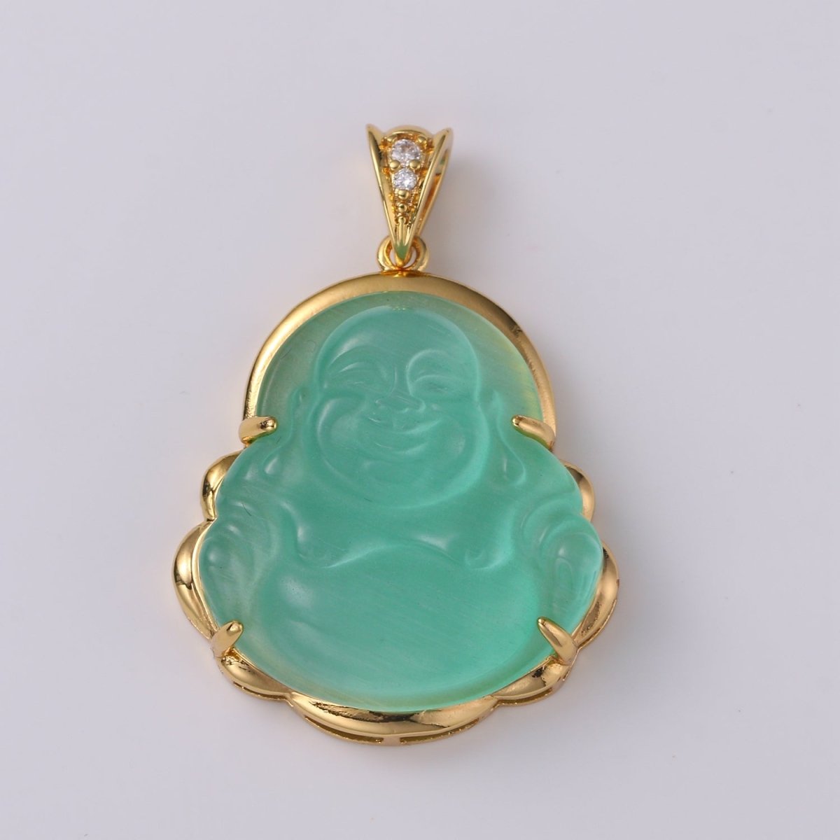1pc 24k Gold Filled Buddha Pendant Natural Wisdom Meaning Gold Buddha Necklace Charm Laughing Buddha Buddhism Religious Jewelry Making AH-247~AH257, AH-327, AH-328