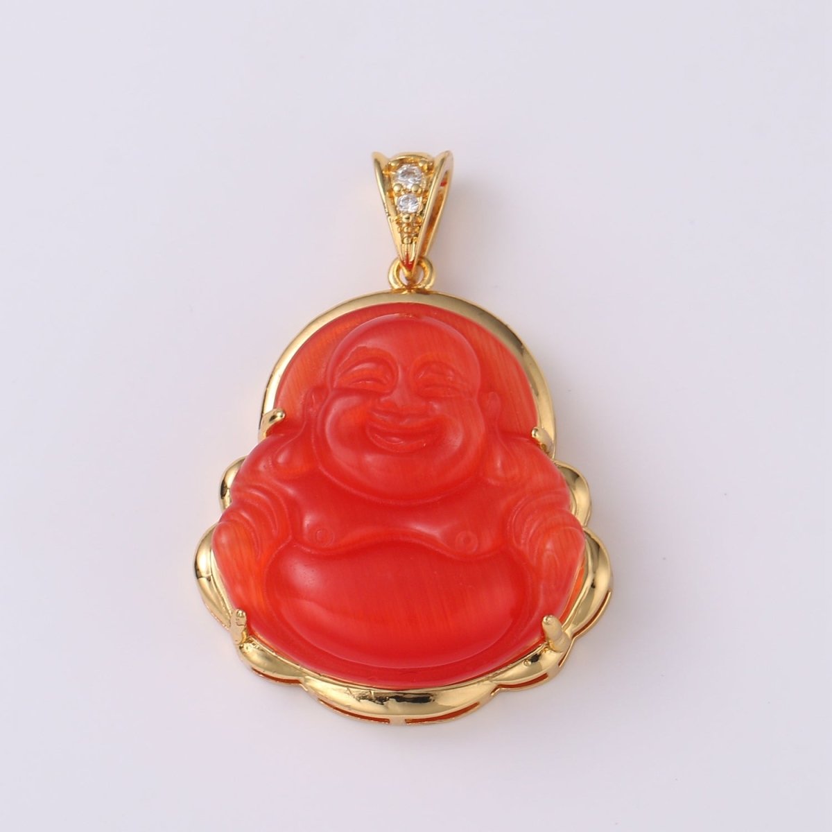1pc 24k Gold Filled Buddha Pendant Natural Wisdom Meaning Gold Buddha Necklace Charm Laughing Buddha Buddhism Religious Jewelry Making AH-247~AH257, AH-327, AH-328