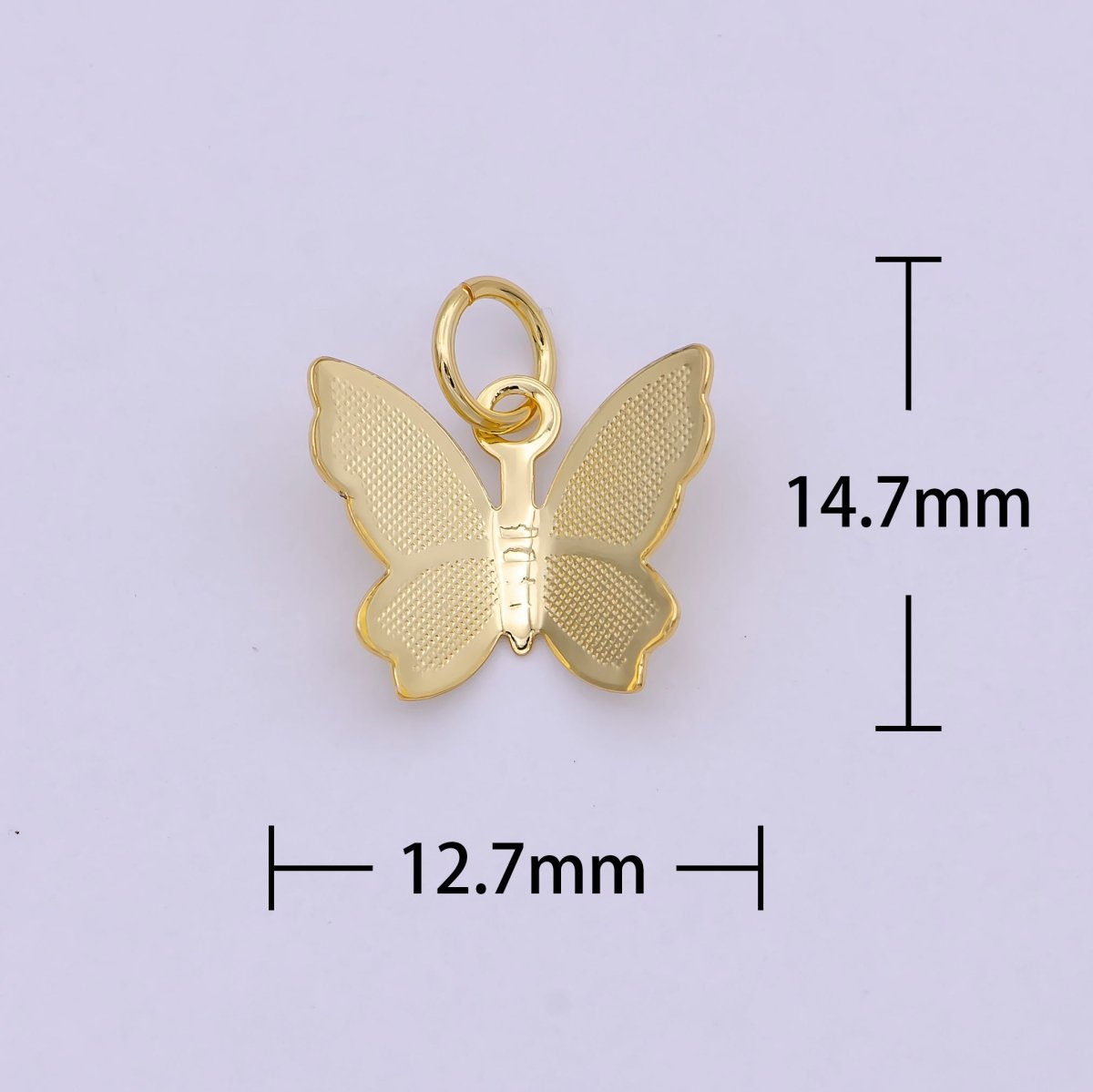 1pc Golden Small Flying Butterfly Pendant Cooper Gold Filled Jewelry Bracelet Earring Necklace Making Connector Bead Charm C-232 D807