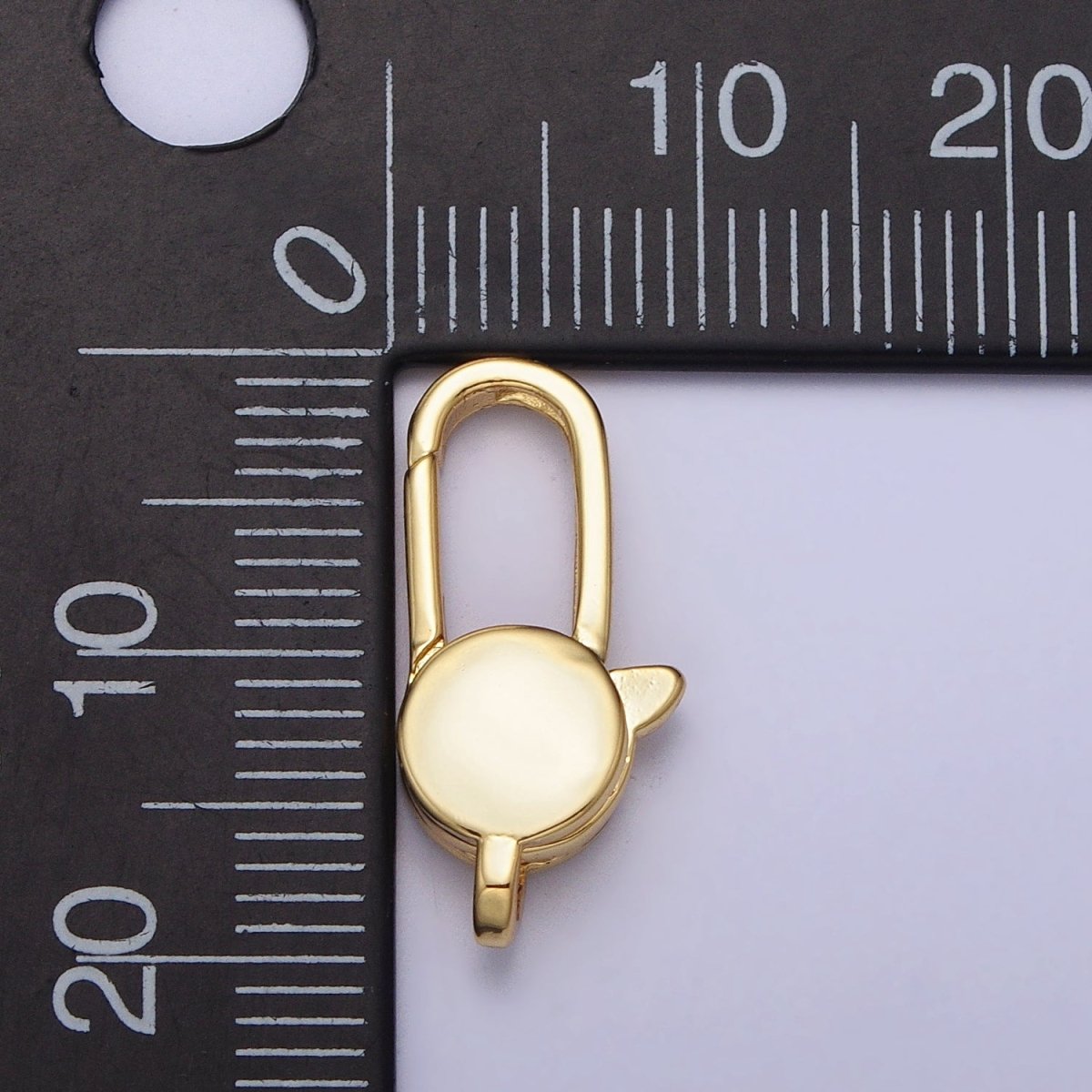 1pc Wholesale Lobster Clasp 24k Gold , Oval Lobster Claw  for Jewelry Making, Size 19.3x8.9 mm Z-147 Z-148