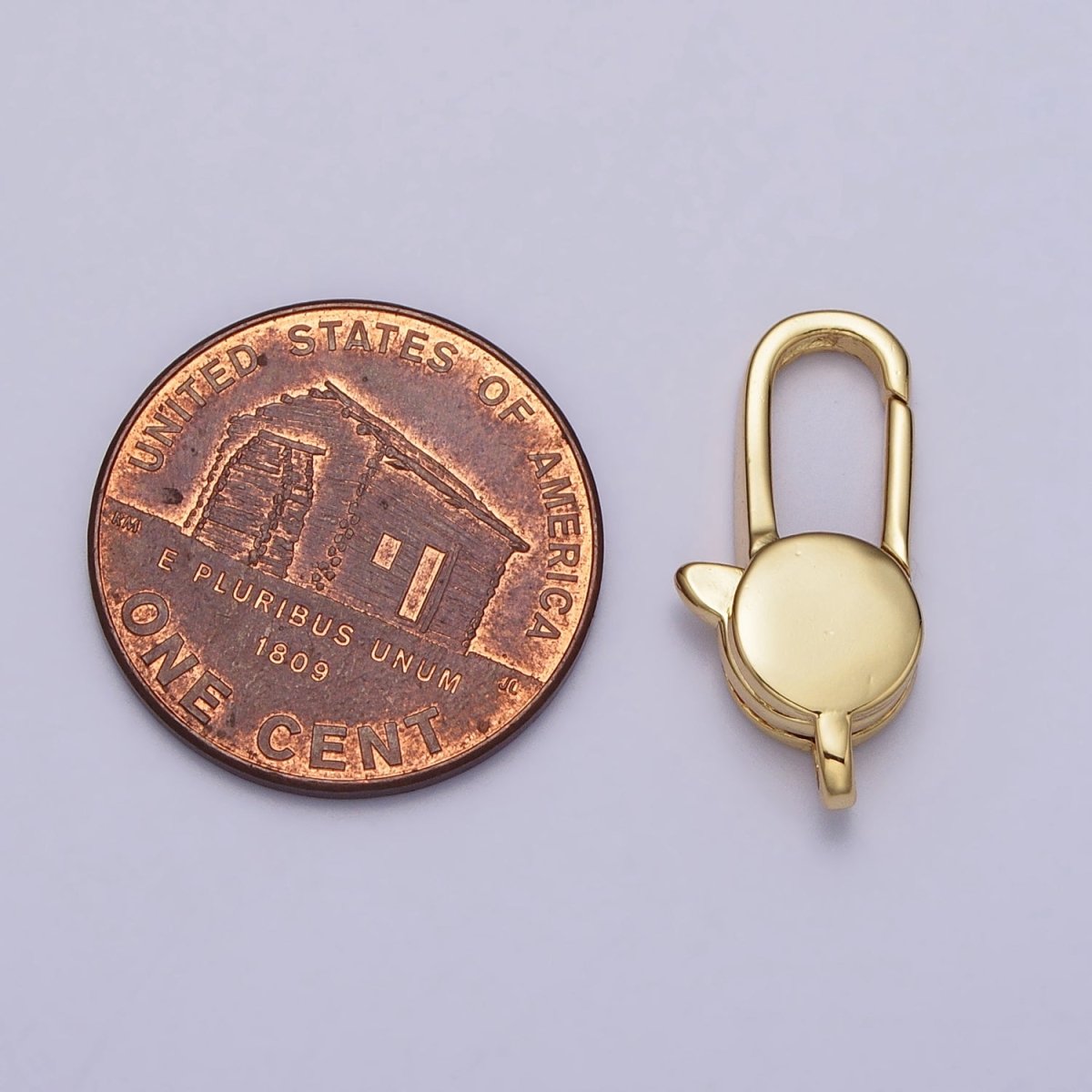 1pc Wholesale Lobster Clasp 24k Gold , Oval Lobster Claw  for Jewelry Making, Size 19.3x8.9 mm Z-147 Z-148