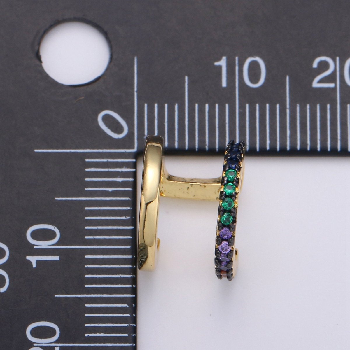 1x Double Cuff , CZ Pave Ear Cuff, Ear Wrap Earrings, Boho Jewelry, Non Pierced Ear Cuff, Ear Wrap, Double Row CZ, Gold Ear Cuff, AI-078, AI-079.