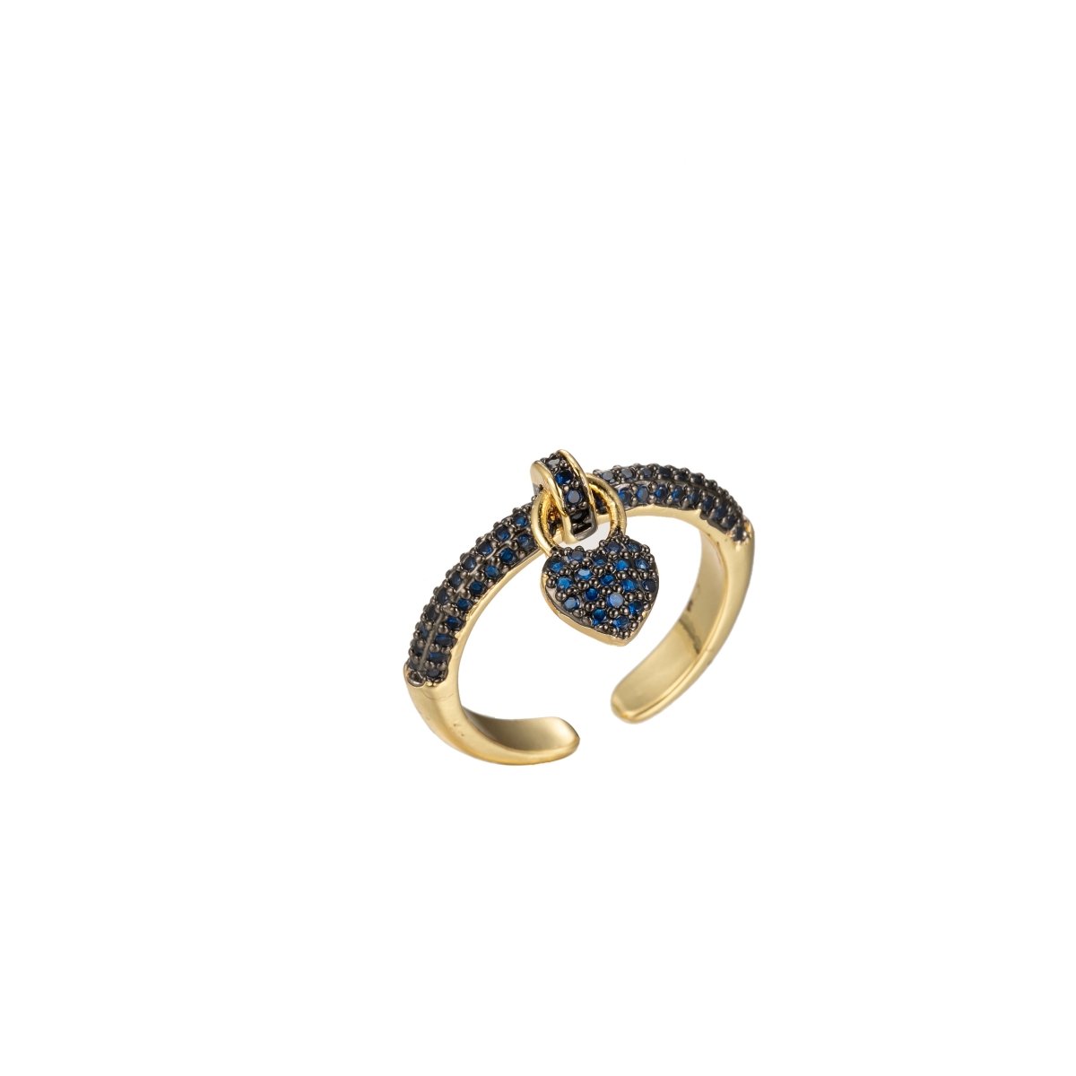 1x Heart dangle ring - tiny heart ring - cz heart - love ring - zircon charm - Anniversary Birthday Wedding Bridal Shower Promise Ring Valentine Gift O-343 ~ O-348