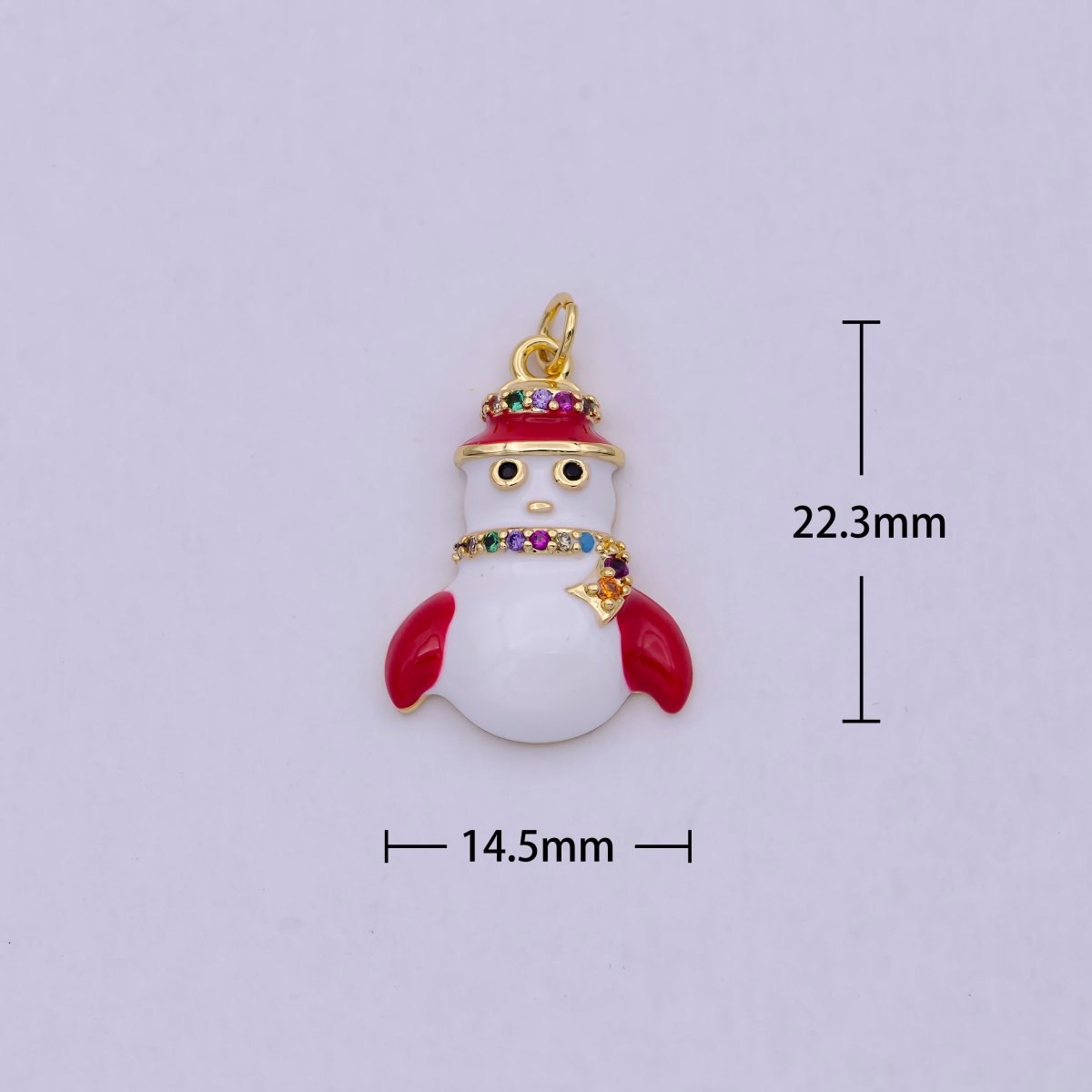 1x Limited Edition Enamel Christmas Charm for Necklace Bracelet Jewelry Inspired Tree, Snowman, Jingle Bell, Stocking Pendant