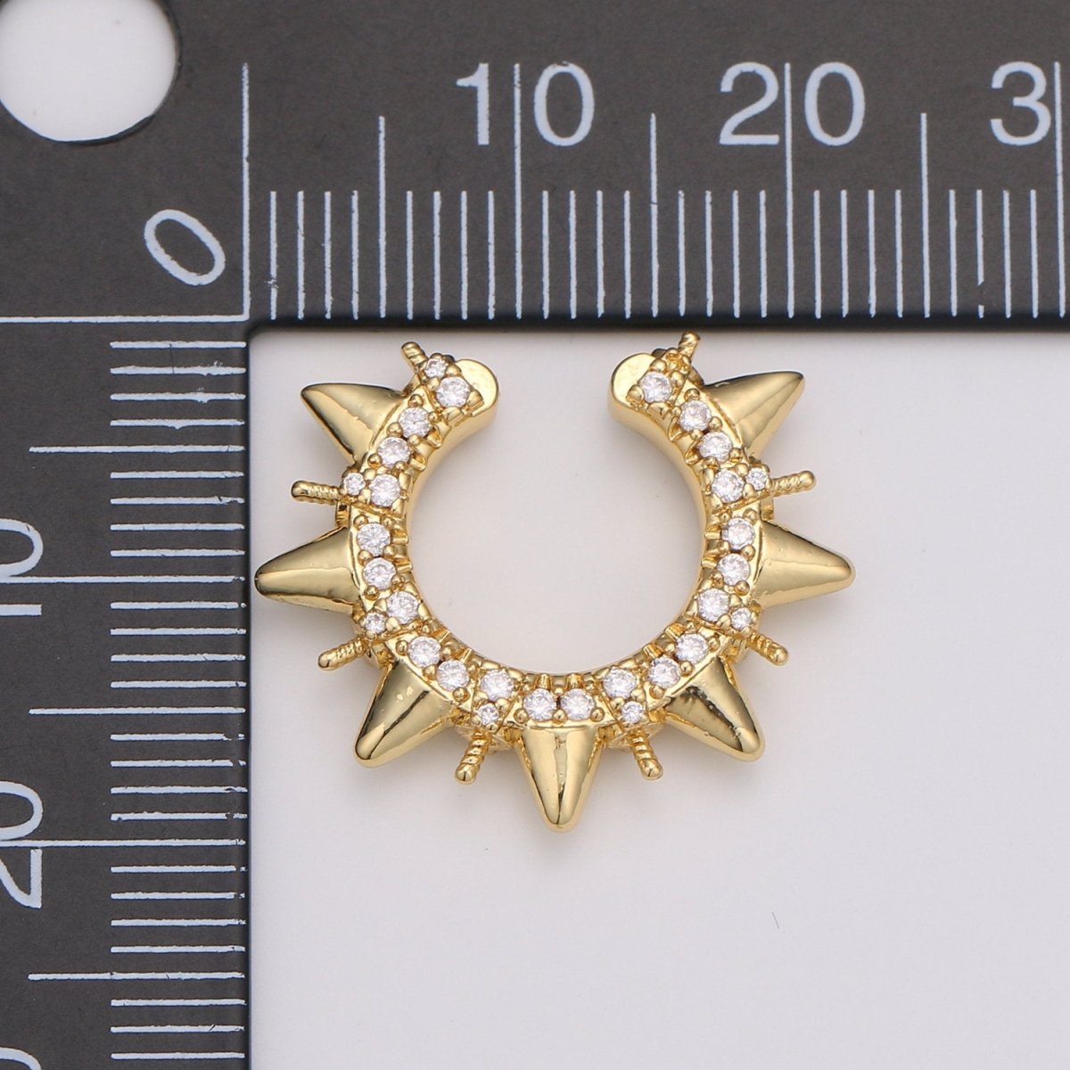 1x Spike Gold Ear Cuff-Upper Ear Earring No Piercing-Helix Ear Cuff-Cartilage Ear Cuff-Ear cuff no piercing-Ear Cuff Earring Stud AI-116