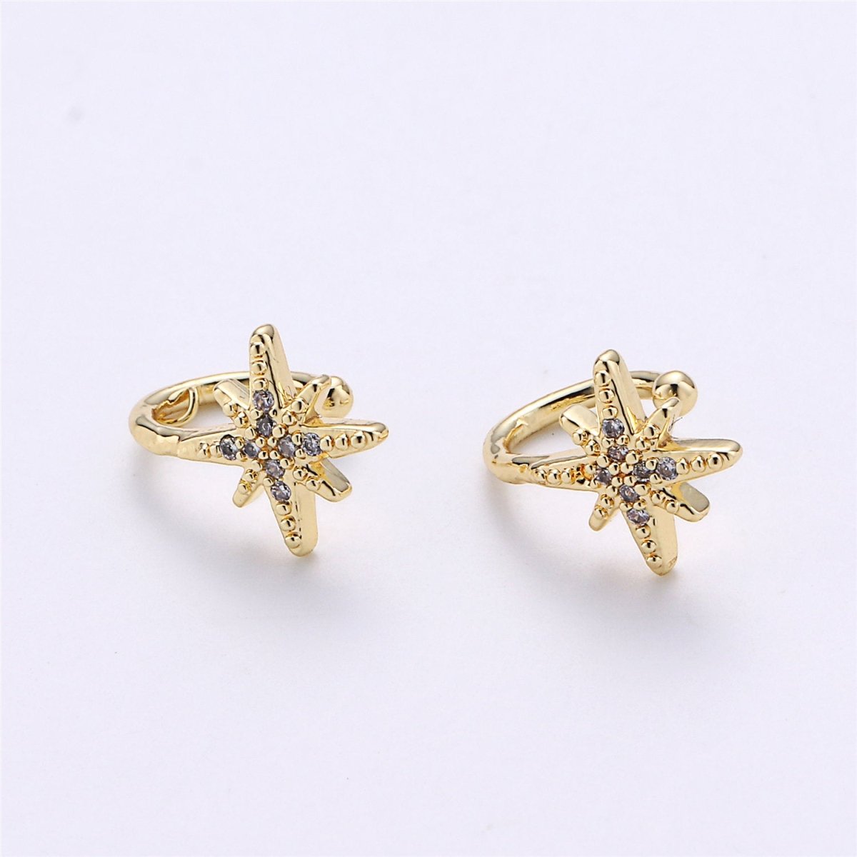 1x Star Gold Filled Earring Simple Ear Cuff, delicate ear cuff, ear cuff no piercing, gold ear cuff, ear cuff, gold ear cuff AI-132 - DLUXCA