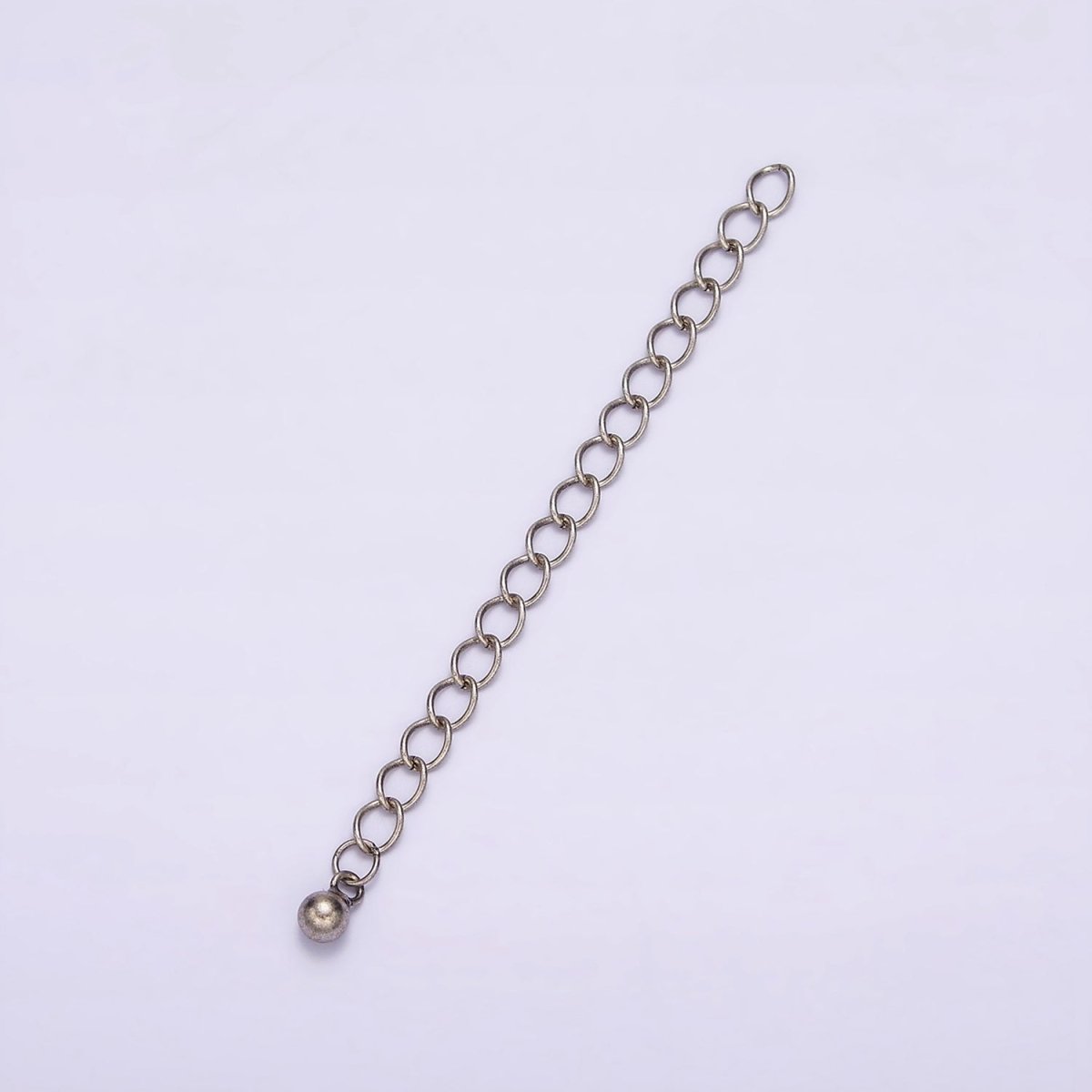1x Sterling Silver Chain Extender 925 Sterling Silver Supply | Oxidized Silver Antique Looking Chain SL-303 SL-340
