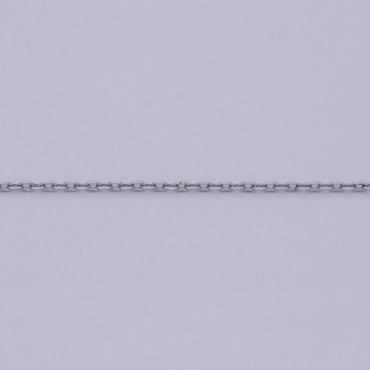 20" Layering Silver Cable Chain Necklace, Dainty 1.4mm Finished Chain with Spring Ring | WA-517 Clearance Pricing - DLUXCA