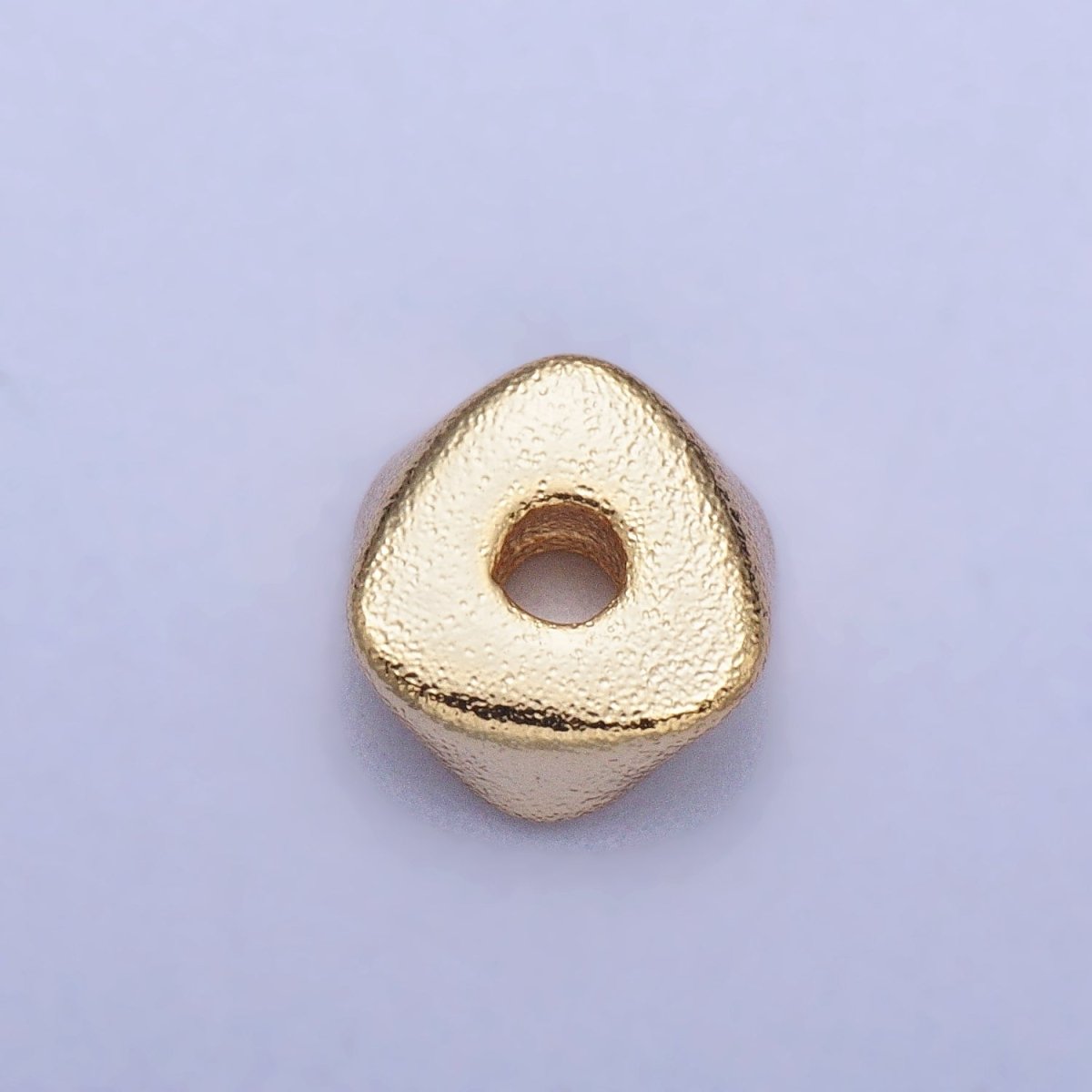 20 Pieces Matte Gold 8mm, 6mm, 4mm Triangle Geometric Beads | B-273 B-308 B-309