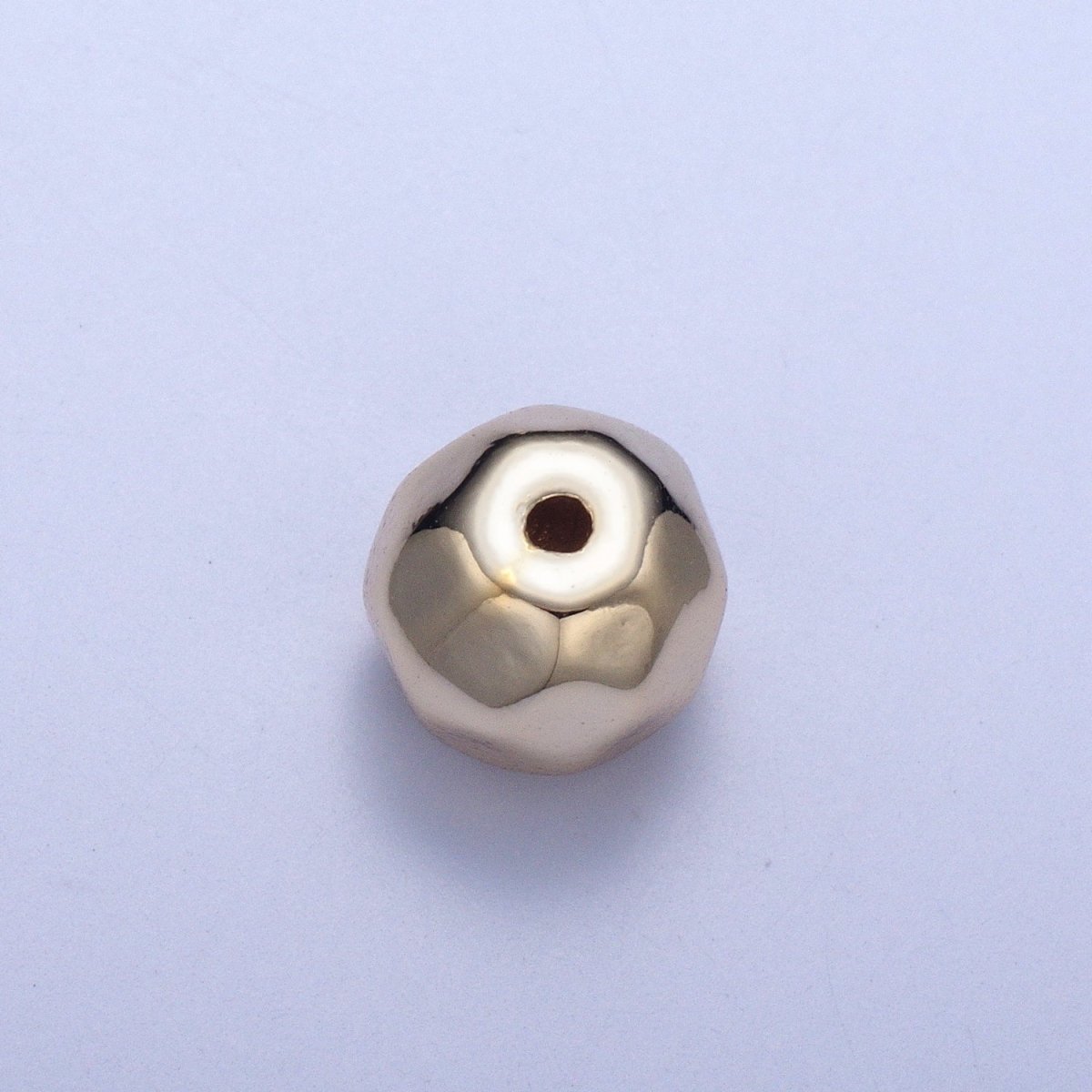 20 Pieces Pack Geometric 14.8x6mm Abstract Spacer Beads Jewelry Findings in Gold & Silver | W-934 W-935