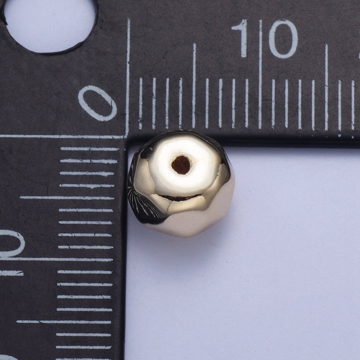 20 Pieces Pack Geometric 14.8x6mm Abstract Spacer Beads Jewelry Findings in Gold & Silver | W-934 W-935