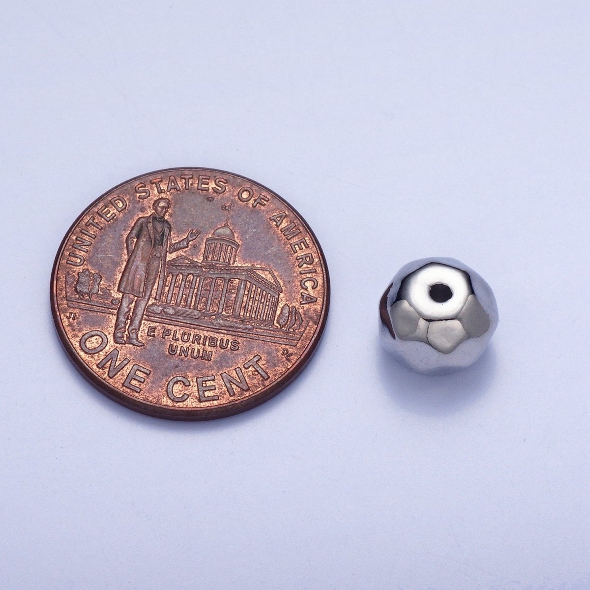 20 Pieces Pack Geometric 14.8x6mm Abstract Spacer Beads Jewelry Findings in Gold & Silver | W-934 W-935