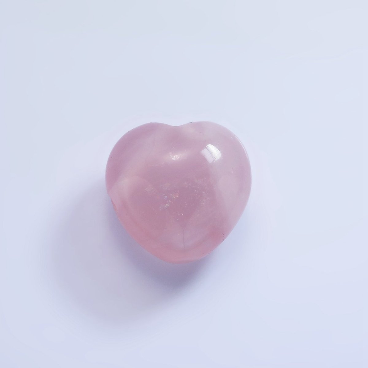 20mm Natural Gemstone Heart Charm Puffy Heart Natural Stone | B886 - B892