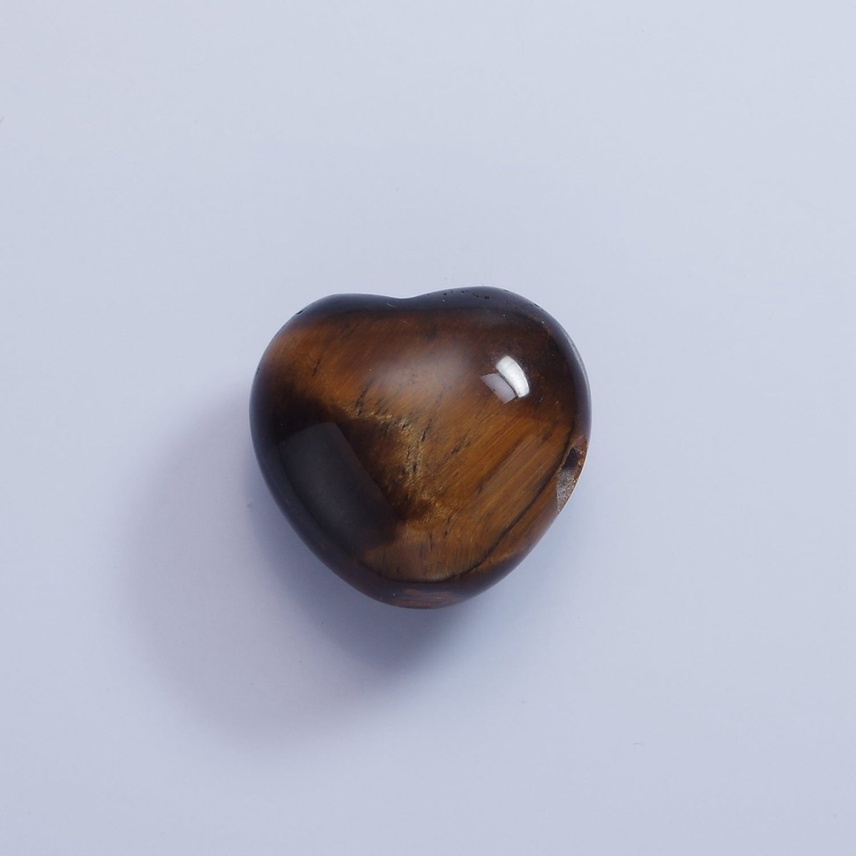 20mm Natural Gemstone Heart Charm Puffy Heart Natural Stone | B886 - B892