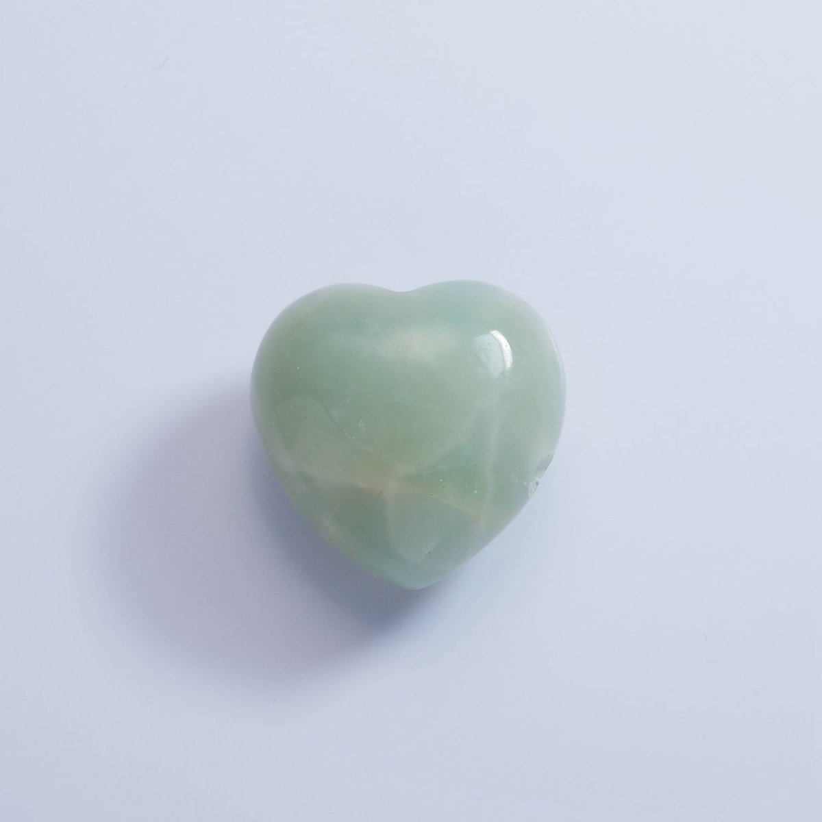 20mm Natural Gemstone Heart Charm Puffy Heart Natural Stone | B886 - B892