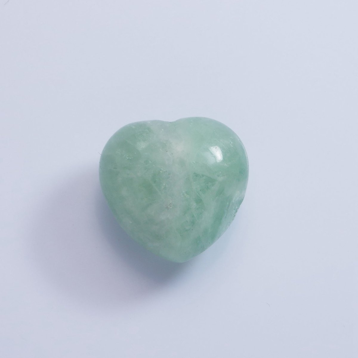 20mm Natural Gemstone Heart Charm Puffy Heart Natural Stone | B886 - B892