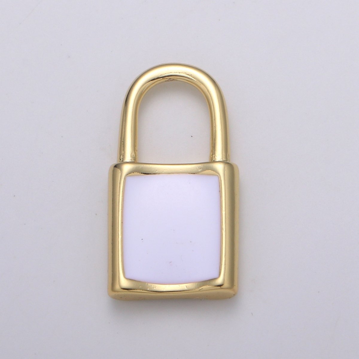 20x10.5mm 14K Gold Filled Padlock Pendants , Enamel Padlock Pendants , Padlock Necklace Charm, DIY Jewelry Supply Bracelet Necklace Findings K-089 - K-091