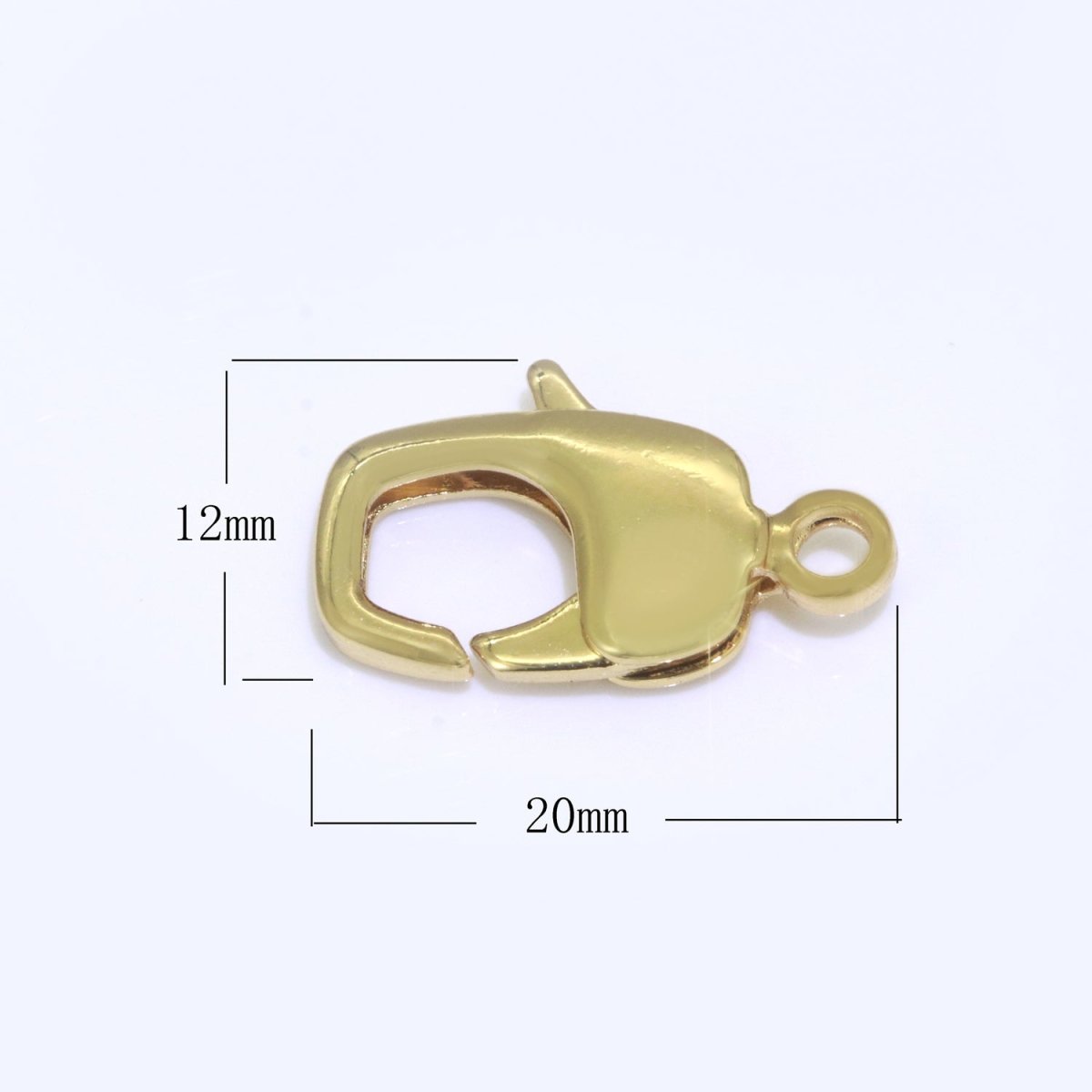 20x12mm Lobster Clasp in Gold Filled / Silver For Necklace Bracelet Anklet Jewelry Making L-502 L-503