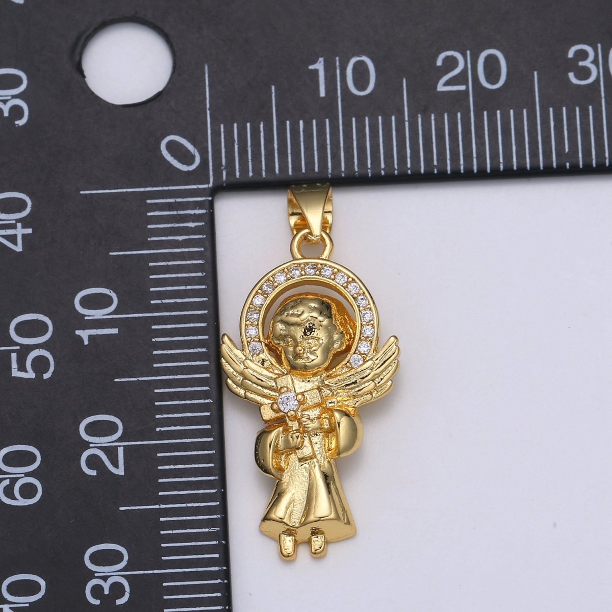 24K Baby Angel Gold Filled Pendants - J-280 - DLUXCA