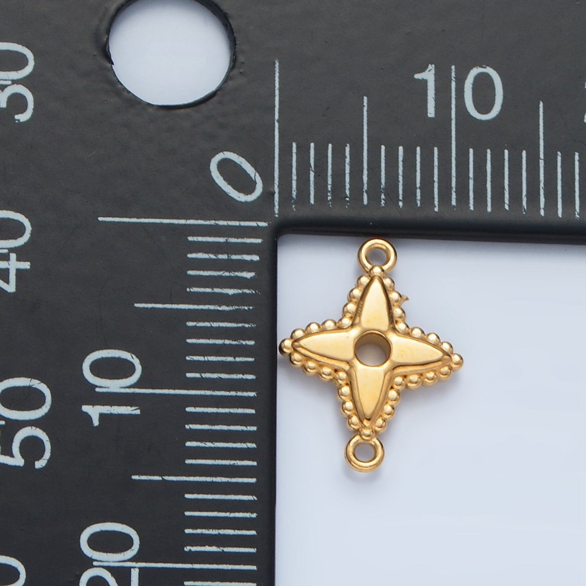 24K Celestial North Star Curved Connector | F1834 - DLUXCA