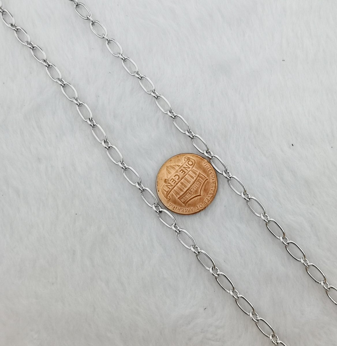 OS 24K Gold, 18K Gold, White Gold Filled CABLE Roll Chain For Jewelry Making, For Necklace Bracelet Anklet Supply Component | ROLL-478(XP-006), ROLL-480(XP-008), ROLL-483 (XP-011) Clearance Pricing